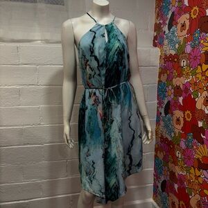Mossimo Blue Halter Sundress